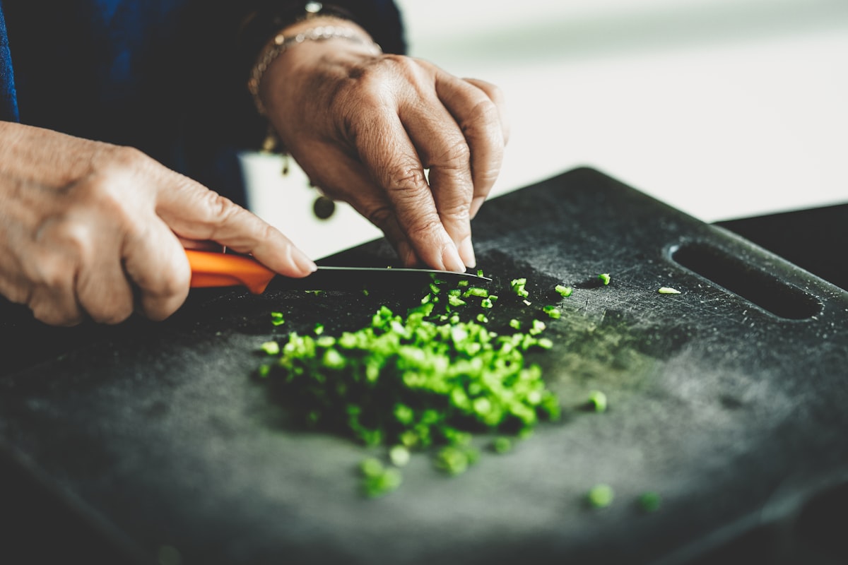 Seasonal ingredients arranged for meal preparation lesson